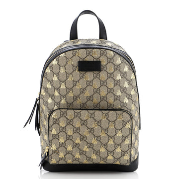 GUCCI Zip Pocket Backpack Printed GG Coated Canvas Small