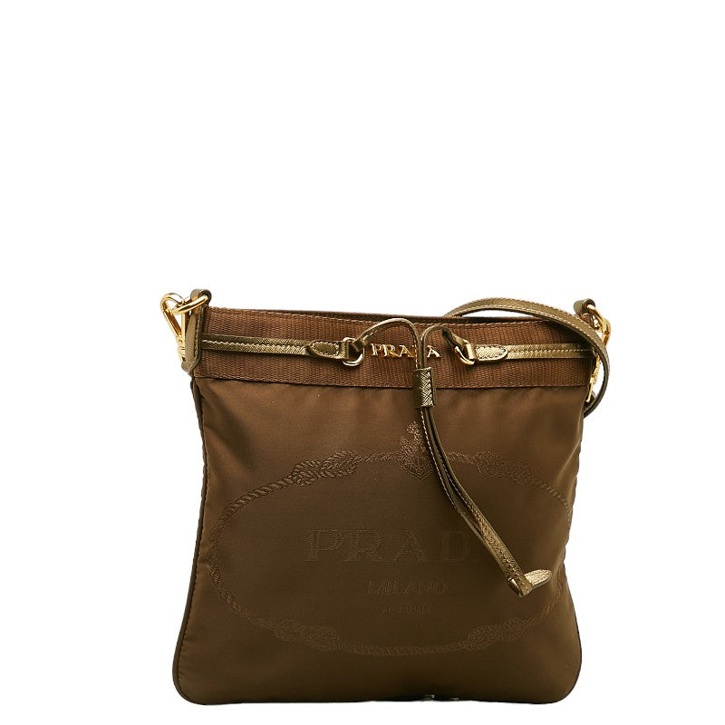 Tessuto Logo Shoulder Bag