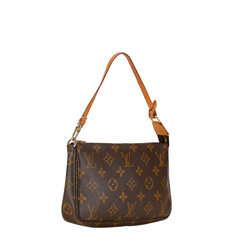Louis Vuitton Monogram Pochette Accessoire M51980 Brown PVC Leather in Very Good Condition