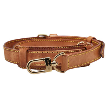 Louis Vuitton Leather Shoulder Strap Brown Gold