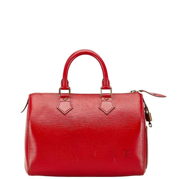 Louis Vuitton Epi Speedy 25 Handbag M43017 Castilian Red Leather in Very Good Condition