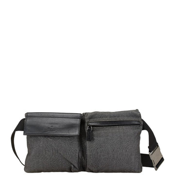 Gucci CS Canvas Leather Waist Bag 28566