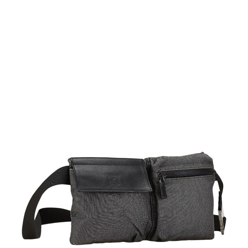 Gucci CS Canvas Leather Waist Bag 28566