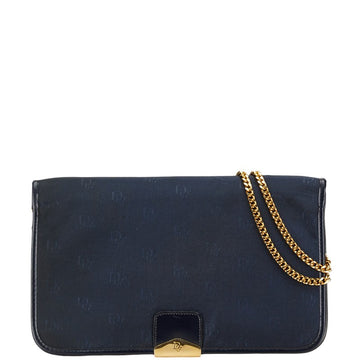 Dior Canvas Leather Chain Shoulder Bag