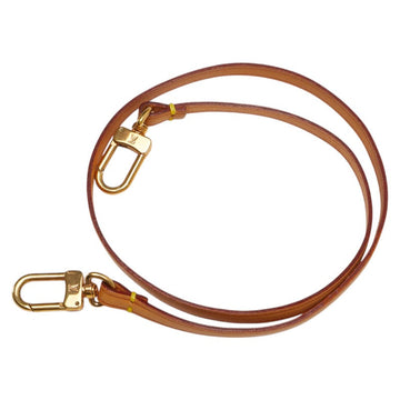 Louis Vuitton Leather Shoulder Strap Brown Gold