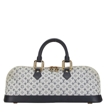 Louis Vuitton Mini Alma Long Canvas Leather Handbag
