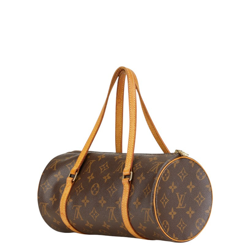 Louis Vuitton Papillon 26 Handbag Brown PVC Leather