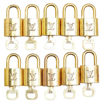 Louis Vuitton Gold Padlock Set of 10