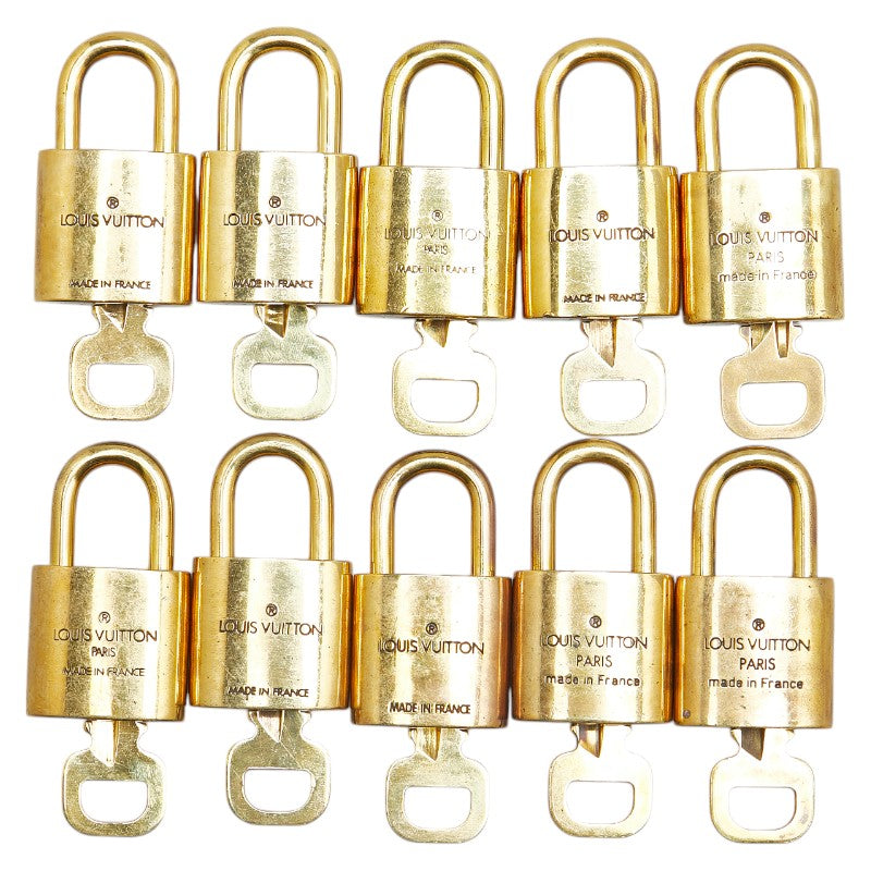 Louis Vuitton Gold Padlock Set of 10