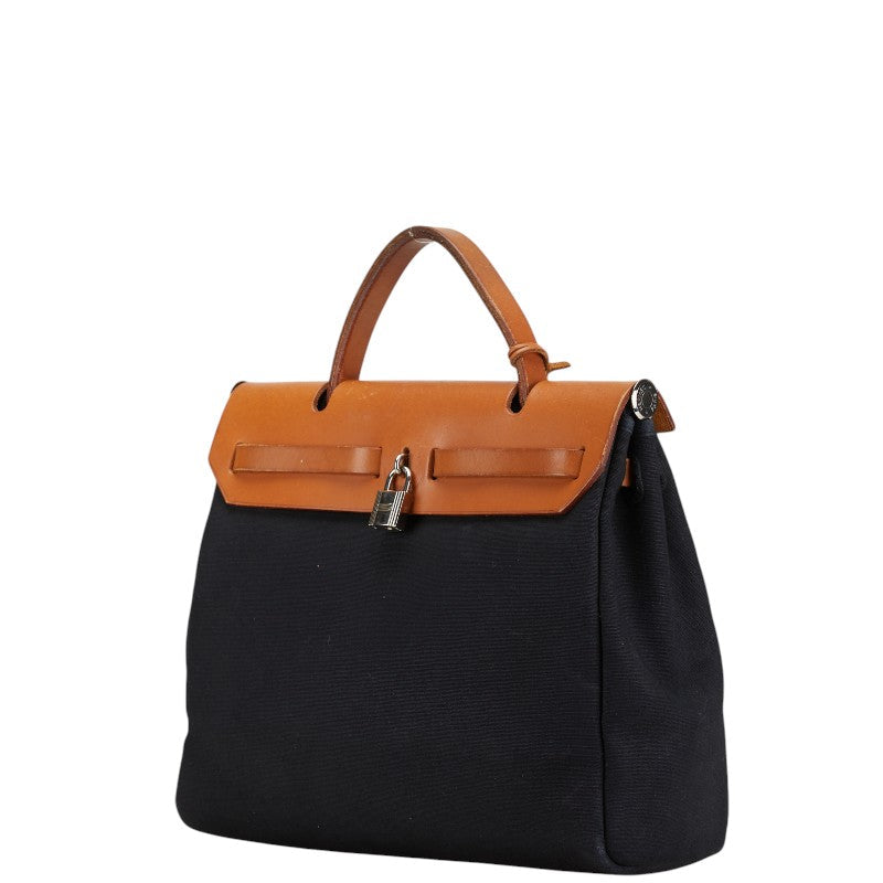 Hermes Toile Ash Leather Aile Bag PM