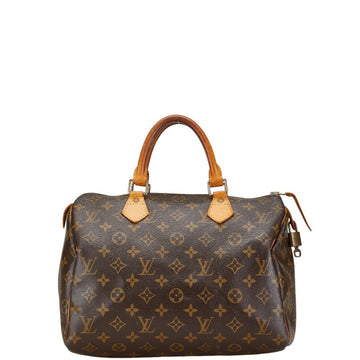 Louis Vuitton Monogram Speedy 30 Handbag Brown