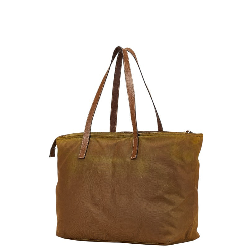 Prada Nylon Leather Logo Handbag