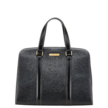 Burberry Leather Nova Check Shadow Horse Handbag