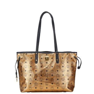 MCM Visetos Monogram Leather Tote Bag