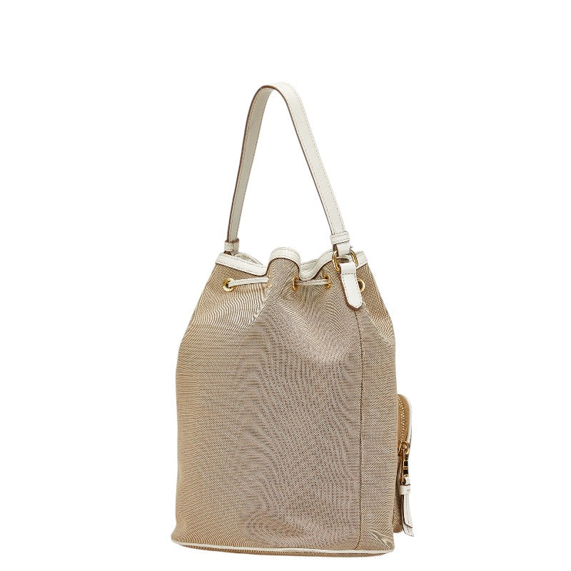 Prada Canvas Leather Handbag