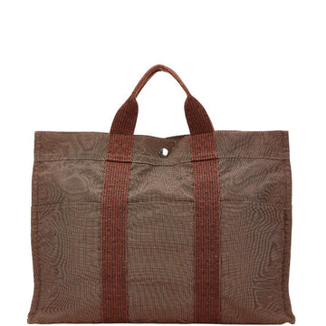 Hermes Canvas Herline Tote Bag