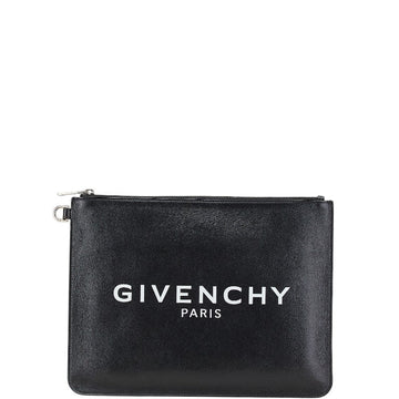Givenchy Leather Logo Clutch Bag