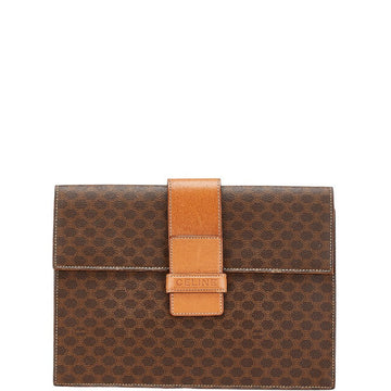 Celine Macadam PVC Leather Clutch Bag