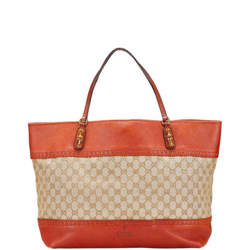 Gucci CS Canvas Bamboo Tote Bag 339000