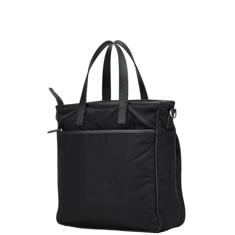 Prada Nylon Leather Triangle Logo Plate 2way Bag 2VG033