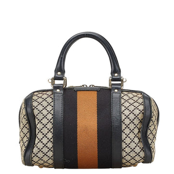 Gucci Diamante Canvas Leather Mini Boston Bag 269876