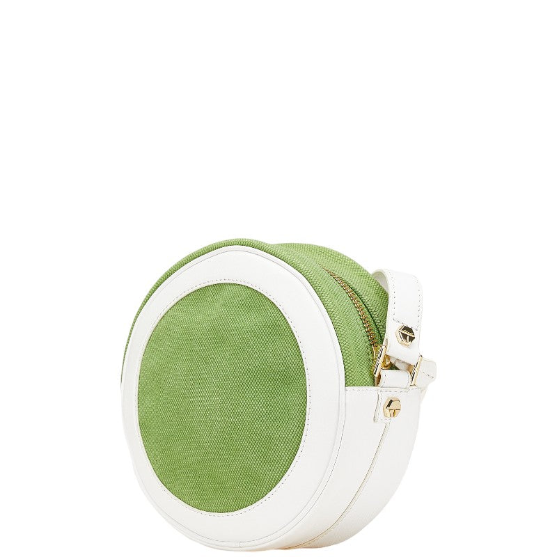 Tory Burch Canvas Leather Shoulder Bag