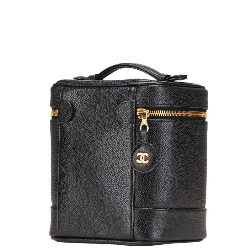 Chanel Caviar Skin Coco Mark Vanity Bag