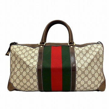 Gucci PVC Leather Boston Bag