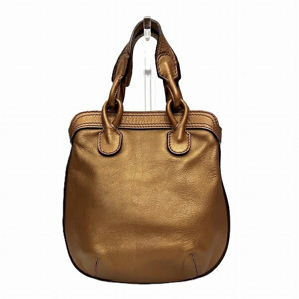 Loewe Fiesta Leather Gold Handbag