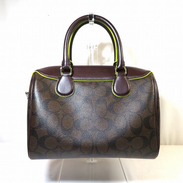 Coach Embossed Leather 2WAY Shoulder Bag F38133