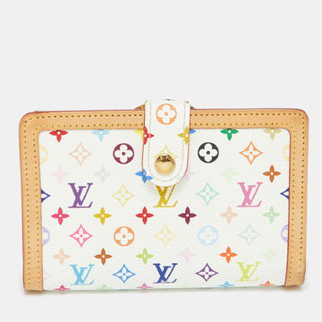 White Multicolore Monogram Canvas French Wallet