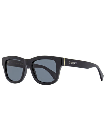 Gucci Men's Rectangular Sunglasses VS1135S 002 Black 51mm