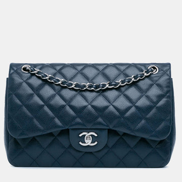 Jumbo Classic Caviar Double Flap