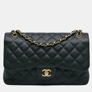 Jumbo Classic Caviar Double Flap