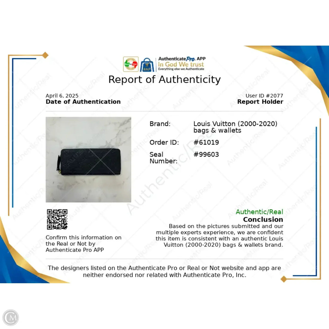 Wallet Luxury Designer By Louis Vuitton, Size: Medium