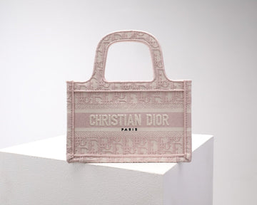 DIR1286m Book Tote rose pink mini size 22.5CM Oblique