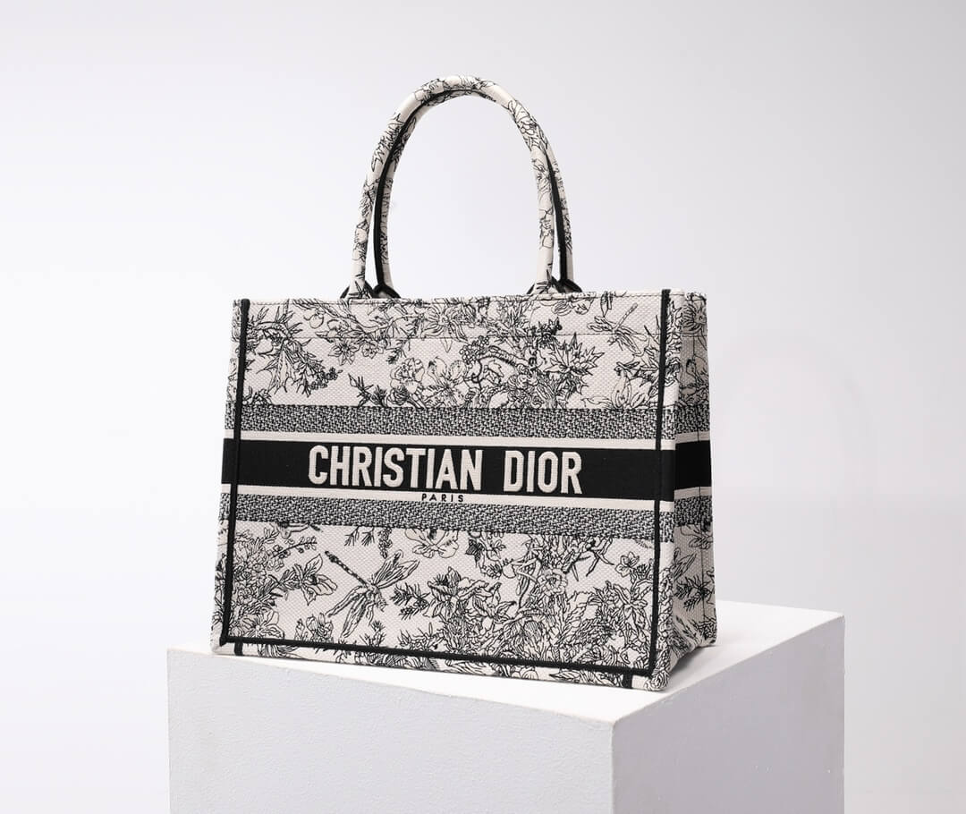 DIR1286 Book Tote tote bag grey Embroidery LOGO