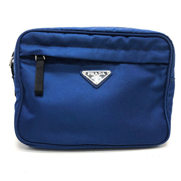PRADA Waist bag 2VL001 Nylon blue Triangle logo mens Used