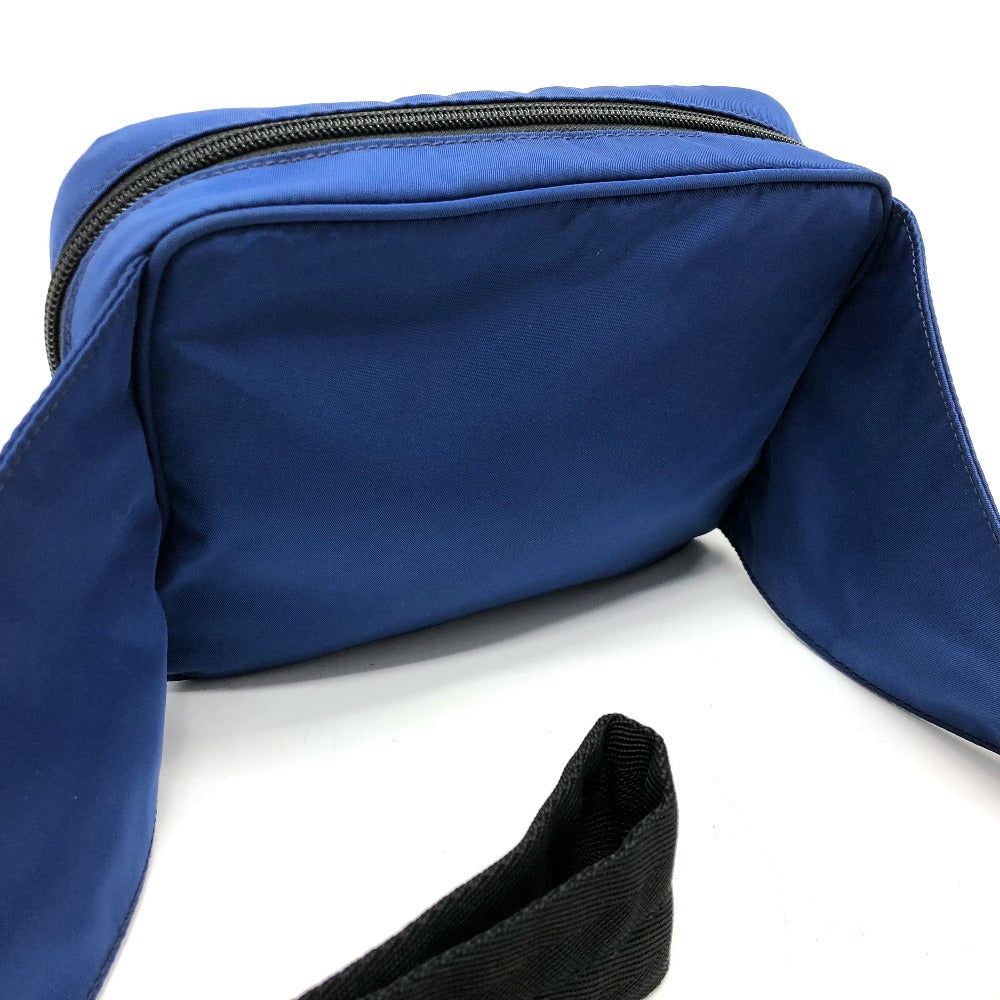 PRADA Waist bag 2VL001 Nylon blue Triangle logo mens Used