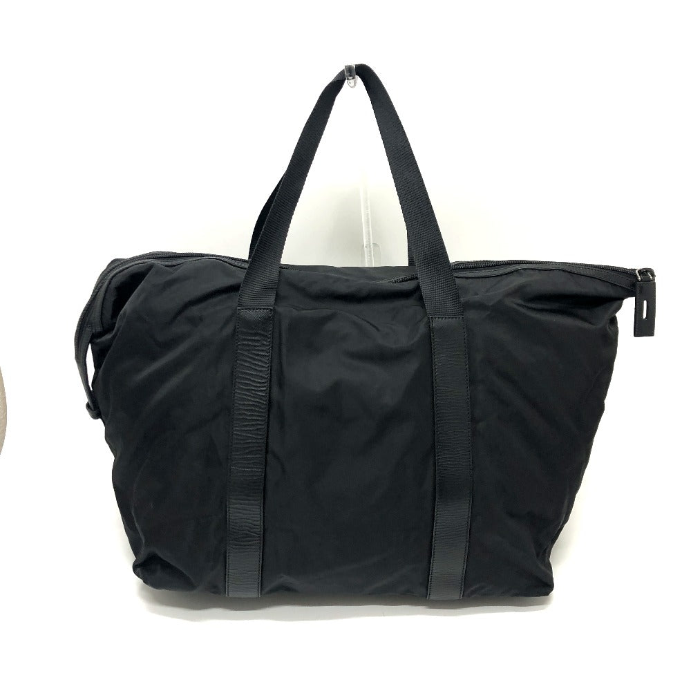 PRADA Boston Duffel bag V49Z Nylon / leather black triangle plate Women Used