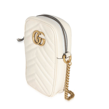Gucci VS Cream Matelassé Marmont Mini Bag