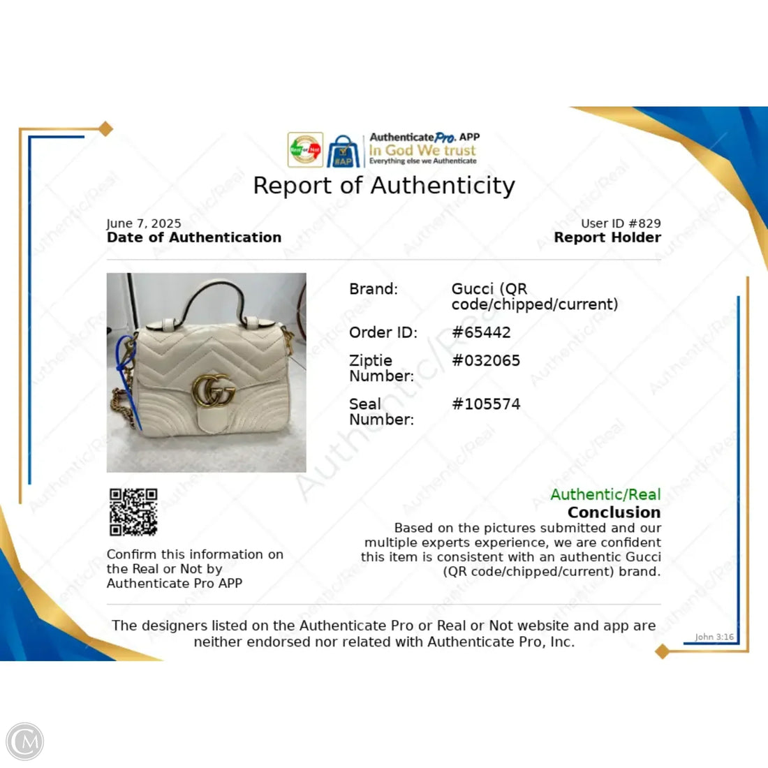 Crossbody Luxury Designer By Gucci, Size: Small