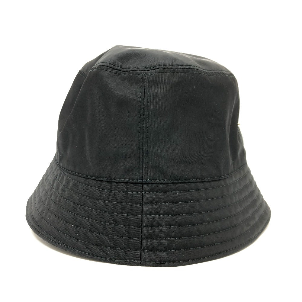 PRADA hat 1HC137 Nylon black Triangle logo Women Used