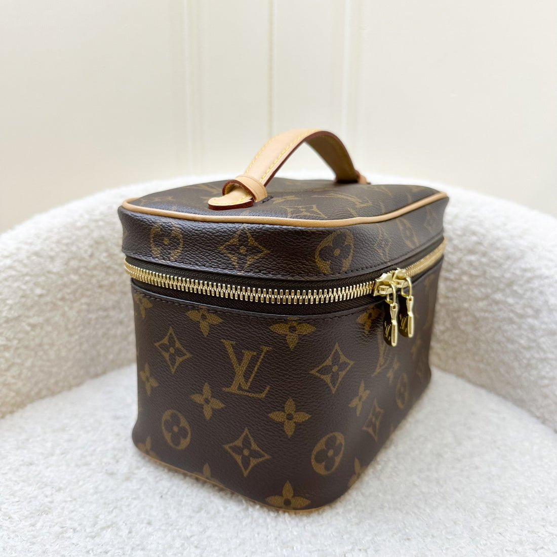 LV Nice Mini Toiletry Pouch in Monogram Canvas GHW