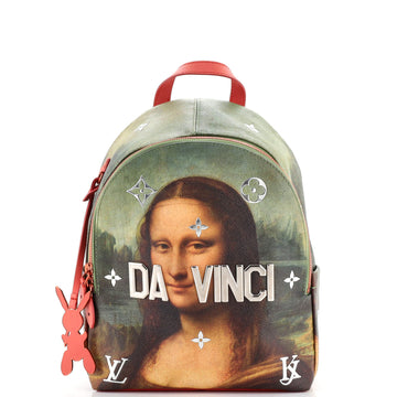 Palm Springs Backpack Limited Edition Jeff Koons Da Vinci Print Canvas PM