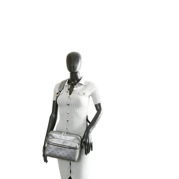 LOUIS VUITTON Outdoor Messenger Silver Taiga-OUTLET FINAL SALE