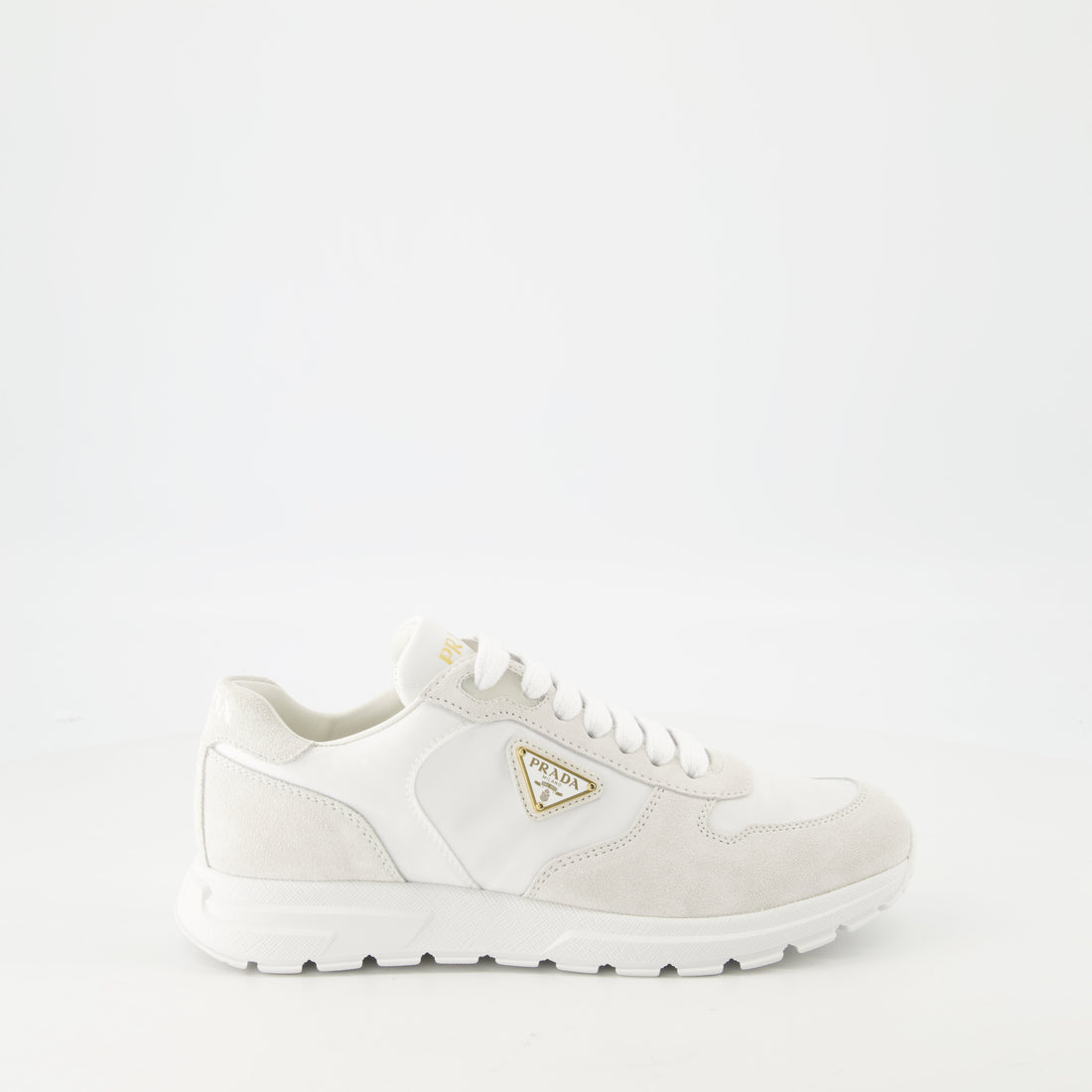 Baskets en nylon et cuir