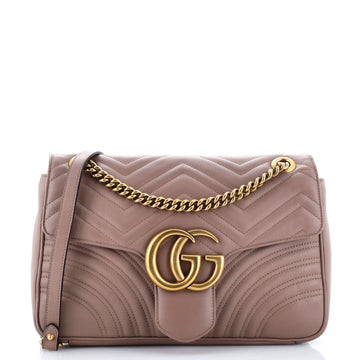VS Marmont Flap Bag Matelasse Leather Medium