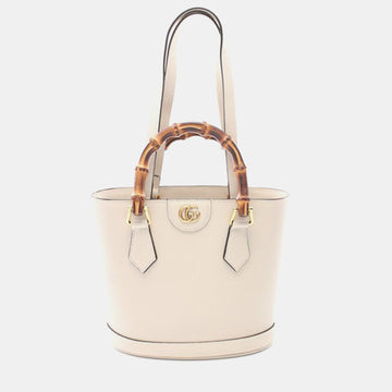 Small Bamboo Diana Leather Satchel Bag