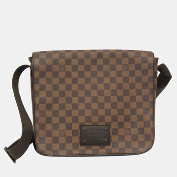 Brown Damier Ebene Brooklyn MM Messenger Bag